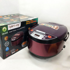 Мультиварка Rainberg RB-6207 З Фритюрницею, 12 Програм, скороварка пароварка мультиварка. Колір: коричневий