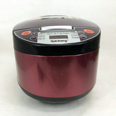 Мультиварка Rainberg RB-6207 З Фритюрницею, 12 Програм, скороварка пароварка мультиварка. Колір: коричневий