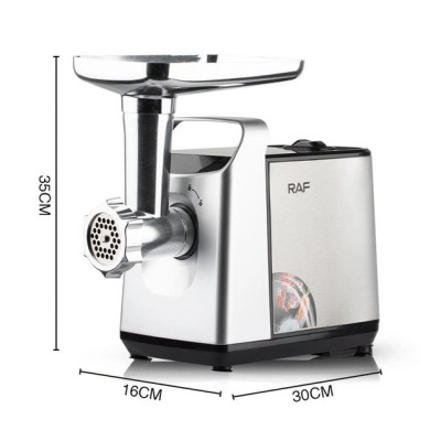 Электрическая мясорубка RAF R.3396 с функцией реверса 2500W, электромясорубка для дома.