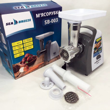 М&#39;ясорубка SeaBreeze SB-003, електрична м&#39;ясорубка з насадками, багатофункціональна електрична.