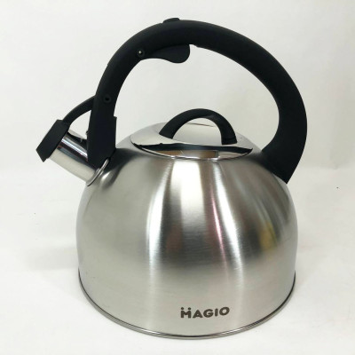 Чайник Magio MG-1192 2.5 л со свистком, металлический чайник из нержавеющей стали, чайники для плит