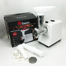 М&#39;ясорубка електрична Domotec R3391 2000W, Потужна компактна м&#39;ясорубка для дому, М&#39;ясорубка 3 в 1