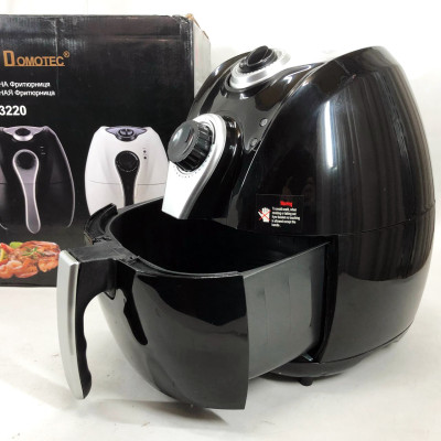 Аерофритниця Мультипіч Аерогриль Domotec MS-3220 1300 Вт 4,5 л Безмасляна з Таймером. Колір: чорний