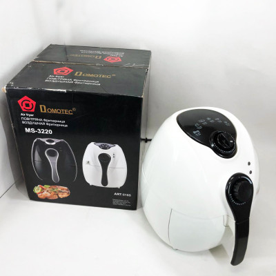 Аерофритниця Мультипіч Аерогриль Domotec MS-3220 1300W 4,5л Безмасляна з Таймером. Колір: білий