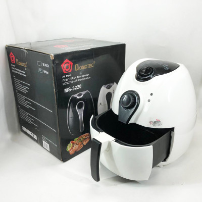 Аерофритниця Мультипіч Аерогриль Domotec MS-3220 1300W 4,5л Безмасляна з Таймером. Колір: білий