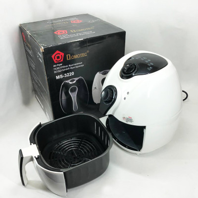 Аерофритниця Мультипіч Аерогриль Domotec MS-3220 1300W 4,5л Безмасляна з Таймером. Колір: білий