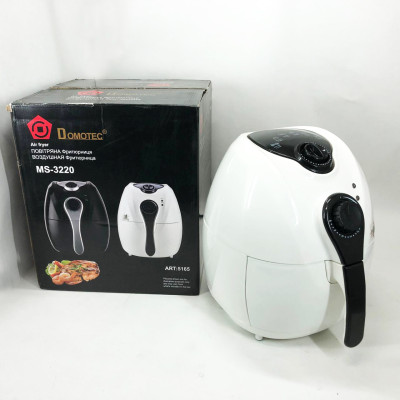 Аерофритниця Мультипіч Аерогриль Domotec MS-3220 1300W 4,5л Безмасляна з Таймером. Колір: білий