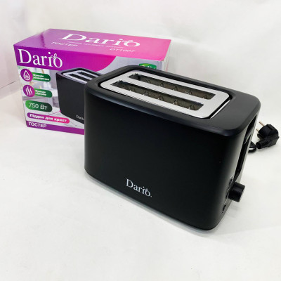 Тостер DARIO DT1007. Колір: чорний
