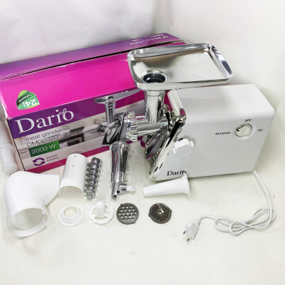 М`ясорубка електрична 2000 Вт Dario DMG0320. Колір: білий
