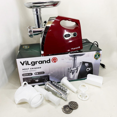 Электромясорубка ViLgrand V203-BRMG. Цвет: красный