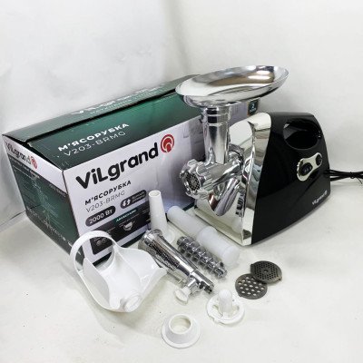 Электромясорубка ViLgrand V203-BRMG. Цвет: черный