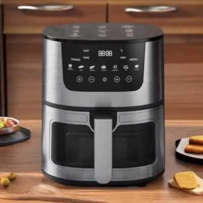 Аерогриль Rainberg RB-2268 4200W аерофрітюрниця безолійна без олії з регулюванням температури 8 л
