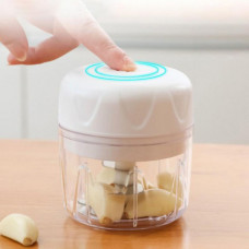 Кухонний електричний подрібнювач Release hands one click garlic харчової міні чоппер часнику. Колір: білий
