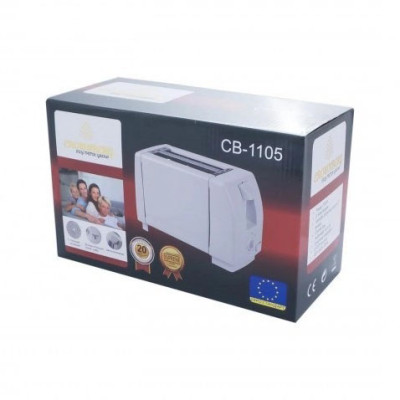 Тостер Crownberg CB-1105 з піддоном для крихт шість рівнів прожарювання, універсальний кухонний тостер.