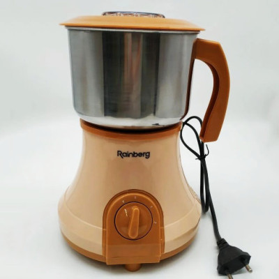 Мощная электрическая кофемолка измельчитель Rainberg RB-2207 1000 Вт, кофемолка ручная портативная Мощная электрическая кофемолка измельчитель Rainberg RB-2207 1000 Вт, кофемолка ручная портативная