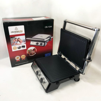 Контактний притискний електричний гриль Crownberg CB-1044 2000W Контактний притискний електричний гриль Crownberg CB-1044 2000W