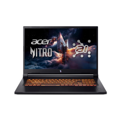 Ноутбук Acer Nitro V 17 ANV17-41 17.3" FHD IPS, AMD R7-260, 32GB, F1TB, NVD5060-8, Lin, чорний