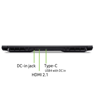 Ноутбук Acer Nitro V 17 ANV17-41 17.3" FHD IPS, AMD R7-260, 32GB, F1TB, NVD5060-8, Lin, чорний