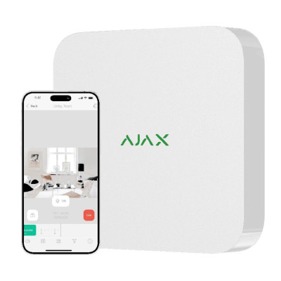 Ajax NVR (16ch) (8EU) white Сетевой видеорегистратор