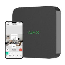 Ajax NVR (8ch) (8EU) black Мережевий відеореєстратор