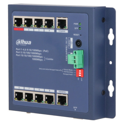 Dahua DH-CHS4110-8ET-90-F PoE Коммутатор 8 портов управляемый