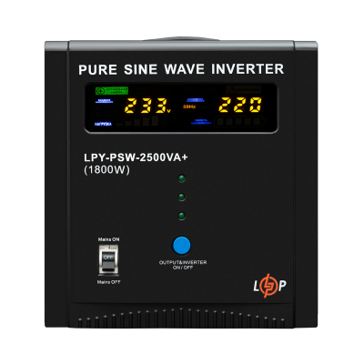 ИБП LogicPower LPY-PSW-2500VA+ (1800Вт) 10A/20A с правильной синусоидой 24V ИБП LogicPower LPY-PSW-2500VA+ (1800Вт) 10A/20A с правильной синусоидой 24V