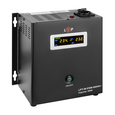 ИБП с правильной синусоидой 12V LPY-W-PSW-800VA+(560Вт)5A/15A