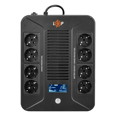 Лінійно-інтерактивний ДБЖ LP-600VA-8PS (360Вт) Лінійно-інтерактивний ДБЖ LP-600VA-8PS (360Вт)