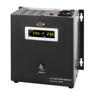 ДБЖ з правильною синусоїдою 12V LPY-W-PSW-500VA+(350Вт)5A/10A