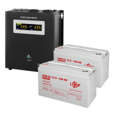 Комплект резервного живлення LP (LogicPower) ДБЖ + батарея гелю (UPS W1500 + АКБ GL 2400W)