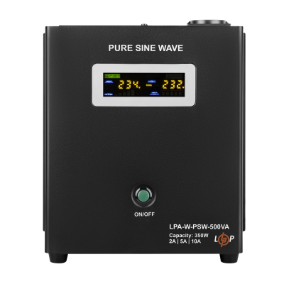 ИБП с правильной синусоидой 12V LPA-W-PSW-500VA(350Вт) 2A/5A/10A ИБП с правильной синусоидой 12V LPA-W-PSW-500VA(350Вт) 2A/5A/10A
