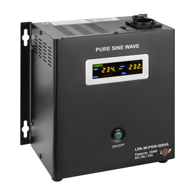 ИБП с правильной синусоидой 12V LPA-W-PSW-500VA(350Вт) 2A/5A/10A