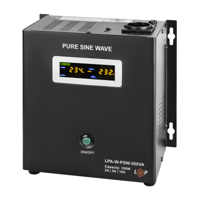 ИБП с правильной синусоидой 12V LPA-W-PSW-500VA(350Вт) 2A/5A/10A