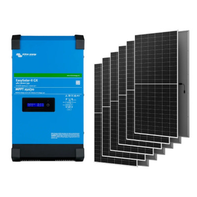 Victron Energy EasySolar-II GX 48/3000/35-32 + AIKO G645-MCH72Dw Система автономного питания однофазная