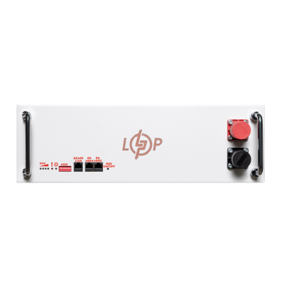 Акумулятор LP LiFePO4 51,2V - 100 Ah (5120Wh) (BMS SP 100A/50А) RM RS485/CAN LCD WH Акумулятор LP LiFePO4 51,2V - 100 Ah (5120Wh) (BMS SP 100A/50А) RM RS485/CAN LCD WH