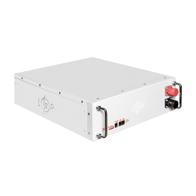 Акумулятор LP LiFePO4 51,2V - 100 Ah (5120Wh) (BMS SP 100A/50А) RM RS485/CAN LCD WH