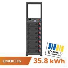 Аккумулятор LP LiFePO4 Battery HVM 358,4V 100Ah (35840 Wh) BMS 125А AB Lrack black