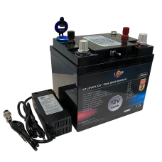 Аккумулятор LP LiFePO4 универсальный с зарядным устройством 12V (12,8V) - 50 Ah (640Wh) (BMS 50A/25А) пластик