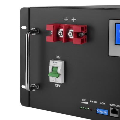 Аккумулятор LP LiFePO4 48V (51,2V) – 100 Ah (5120Wh) (Smart BMS 100A) с LCD RM