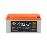 Аккумулятор LP LiFePO4 25,6V - 100 Ah (2560Wh) (BMS 80А/50) пластик Smart BT