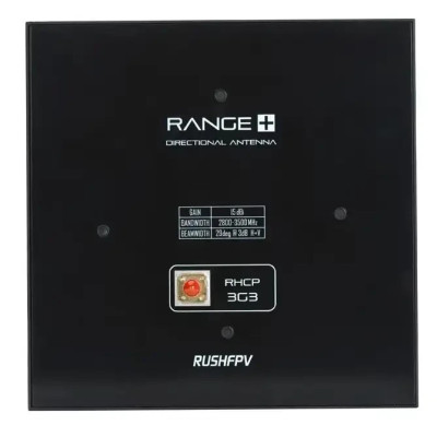 Видеоприемник RushFPV VRX 3.3GHz + Патч Антенна 15dBi для FPV With DVR Version Видеоприемник RushFPV VRX 3.3GHz + Патч Антенна 15dBi для FPV With DVR Version