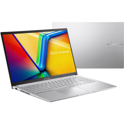 Ноутбук ASUS Vivobook 15 X1502VA-BQ490 15.6" FHD IPS, Intel i7-13620H, 16GB, F512GB, UMA, NoOS, Серебристый