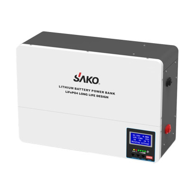 Аккумуляторная батарея литий-железо-фосфатная 100Аг 51.2В 5120Втг Sako SK-51.2V100Ah Li-Wall series LiFePo4 настенный монтаж