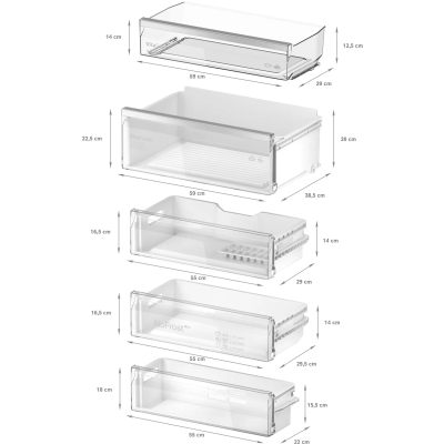 Холодильник Bosch вбудований з нижн. мороз., 194х71х55, холод.відд.-284л, мороз.відд.-98л, 2дв., NF, білий