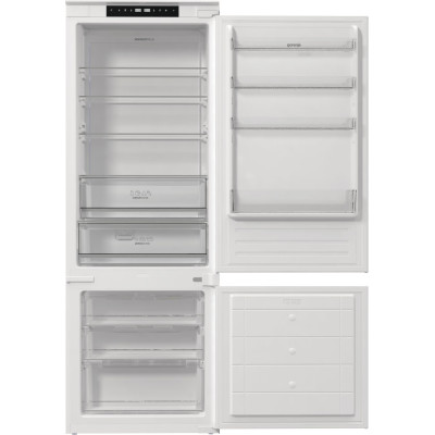 Холодильник Gorenje вбудований з нижн. мороз., 193,7x69x55см, 2 двері,341(84)л, А++, NF+, Зона св-ті, Диспл, Біли