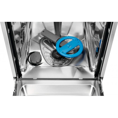 Посудомоечная машина Electrolux встроенная, 10компл., A++, 45см, дисплей, инвертор, 3й корзина, черный