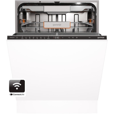 Посудомийна машина Gorenje вбудована, 16компл., A+++, 60см, інвертор, Wi-Fi, AquaStop, сенсорн.упр, 3 корзини, білий