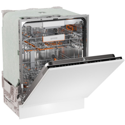Посудомийна машина Gorenje вбудована, 16компл., A+++, 60см, інвертор, Wi-Fi, AquaStop, сенсорн.упр, 3 корзини, білий