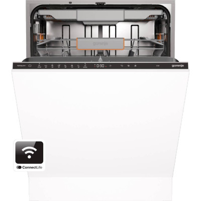 Посудомийна машина Gorenje вбудована, 16компл., A+++, 60см, інвертор, Wi-Fi, сенсорн.упр, 3і кошики, білий