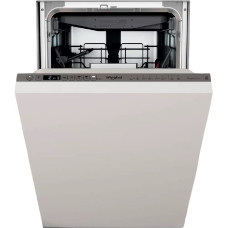 Посудомийна машина Whirlpool вбудована, 10компл., A+++, 45см, дисплей, інвертор, 3й кошик, білий